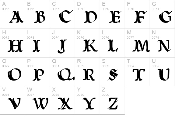 Wars of Asgard uppercase A-Z preview