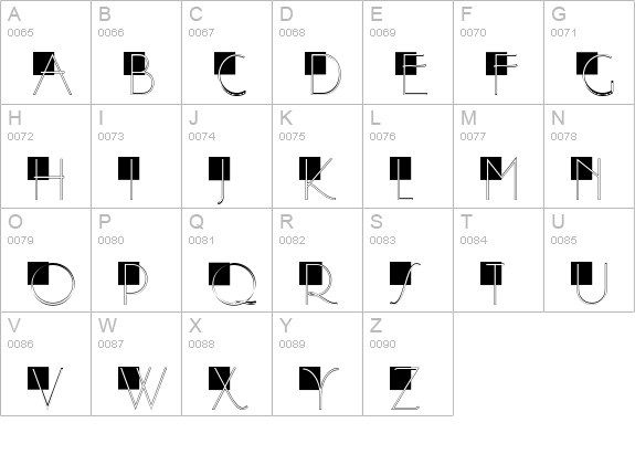 WashingtonSquareNF uppercase A-Z preview