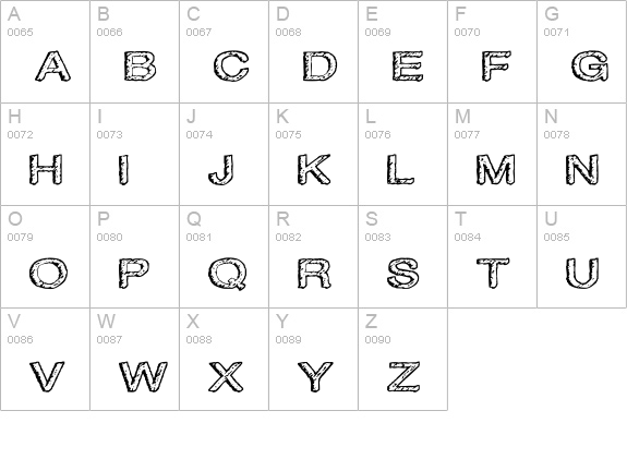 Water on the Oil uppercase A-Z preview