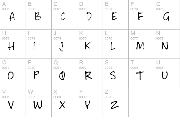 Watertank uppercase A-Z preview