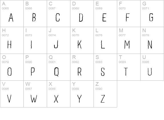 Wavy Lines uppercase A-Z preview