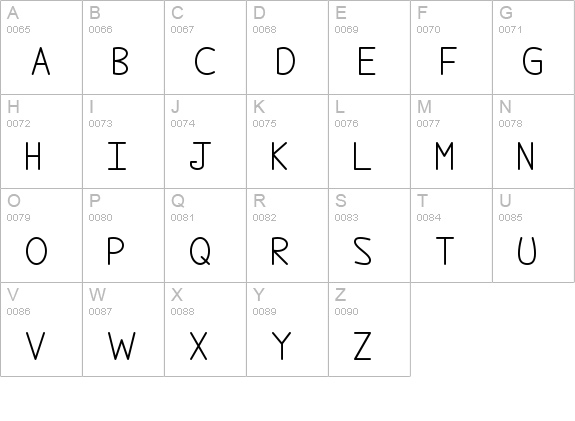 We Are In Love uppercase A-Z preview