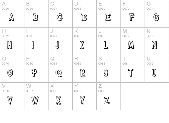 Weird uppercase A-Z preview