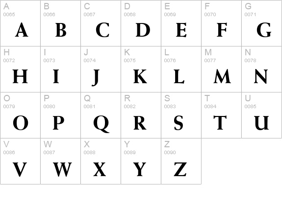 Weiss Std Extra Bold uppercase A-Z preview