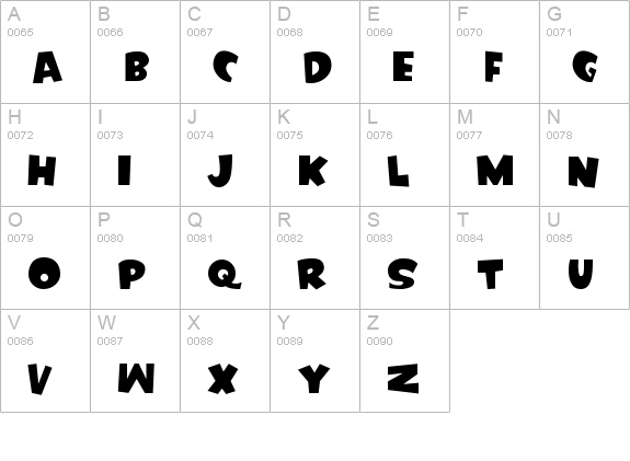 WellWait Regular 2006 2014 uppercase A-Z preview
