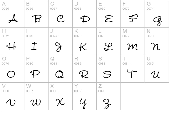Wendy LP Std Bold uppercase A-Z preview