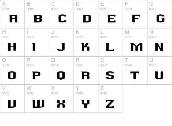 Werkman-Round uppercase A-Z preview