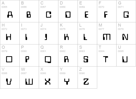 Westminster uppercase A-Z preview