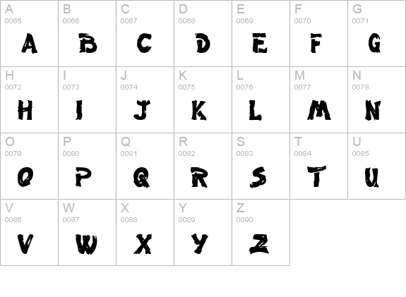 Wet Paint uppercase A-Z preview
