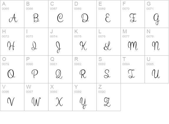 What I Want For Christmas uppercase A-Z preview