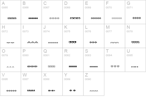 whirlygigs uppercase A-Z preview