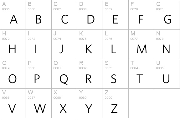 Whitney-Book uppercase A-Z preview