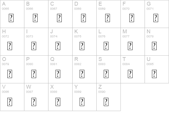 Whoa! uppercase A-Z preview