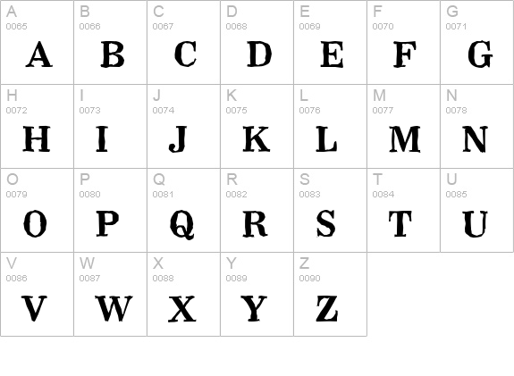 WichitaAntique-Bold uppercase A-Z preview