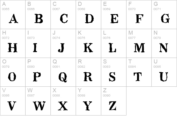 WichitaRandom-Bold uppercase A-Z preview