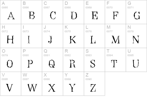 WichitaRandom-Light-Regular uppercase A-Z preview