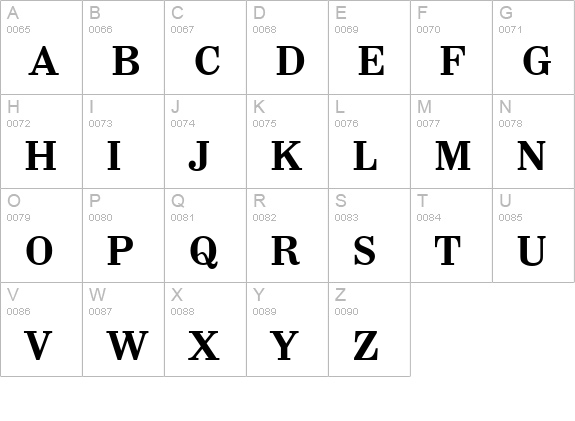 WichitaSerial-Bold uppercase A-Z preview