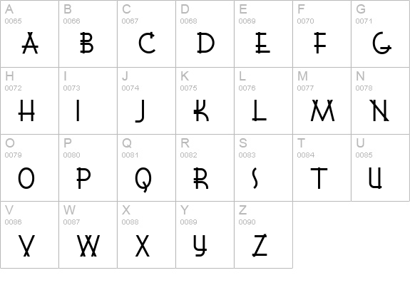 WigwamNF Medium uppercase A-Z preview