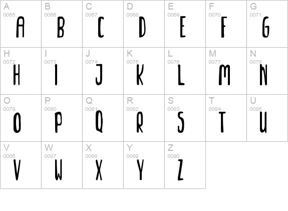 Wild Jungle uppercase A-Z preview