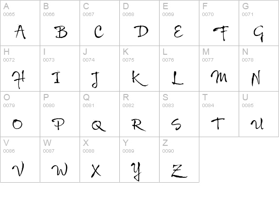 Wild Pen 2 uppercase A-Z preview