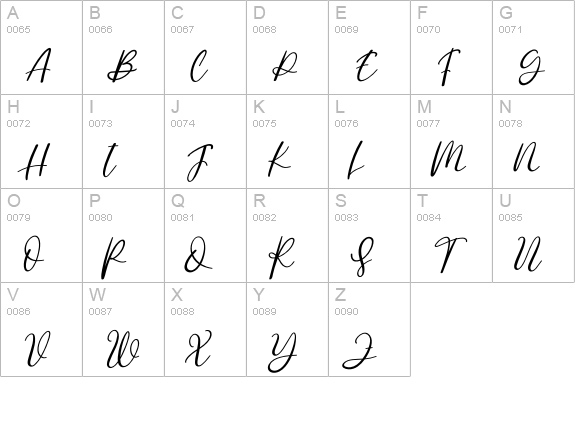 William Smitson uppercase A-Z preview