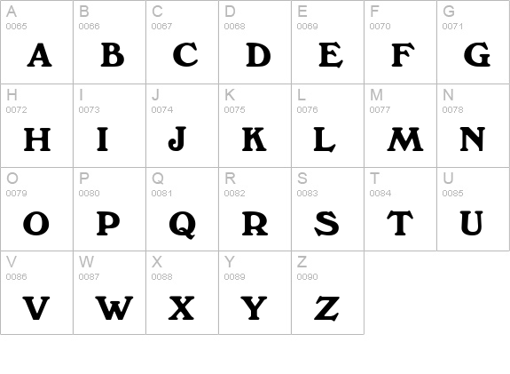 Windsor MN uppercase A-Z preview