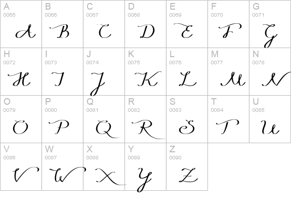 Windy Rain Demo uppercase A-Z preview