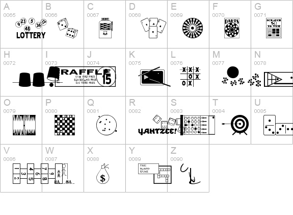 Winner Take All JL uppercase A-Z preview