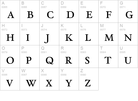 Winthorpe Sc Sb uppercase A-Z preview
