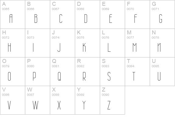 Wire One uppercase A-Z preview
