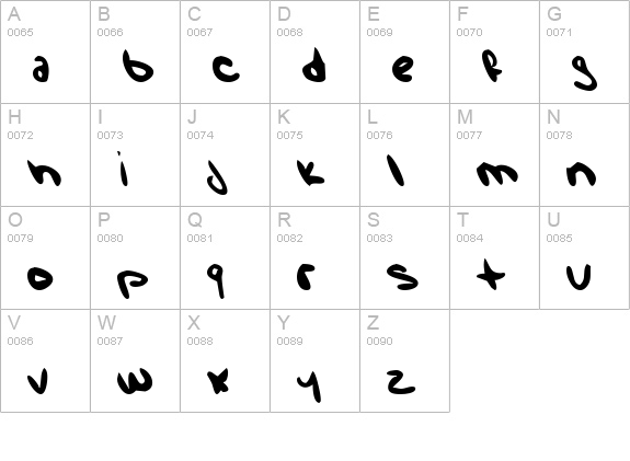 Wise Rabbit Says uppercase A-Z preview