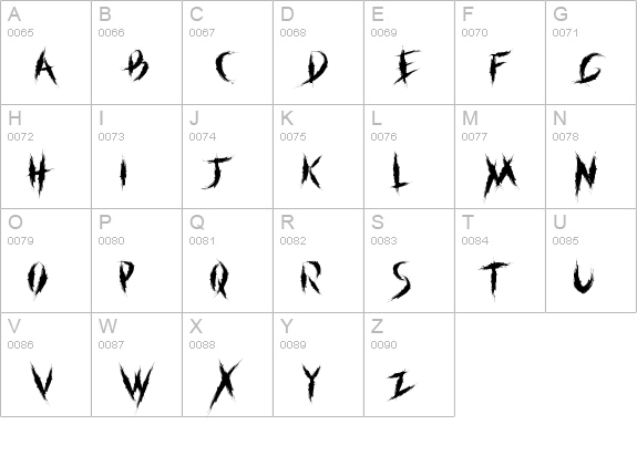 within destruction uppercase A-Z preview