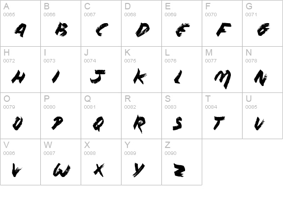 Without Notice uppercase A-Z preview