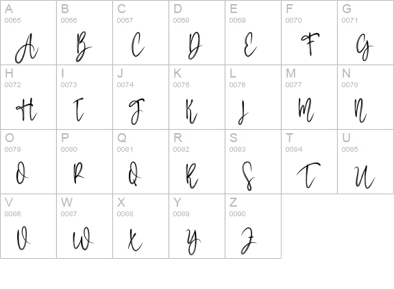 Withstand uppercase A-Z preview