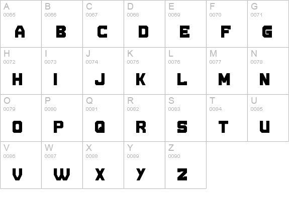 WLM Carton Regular uppercase A-Z preview