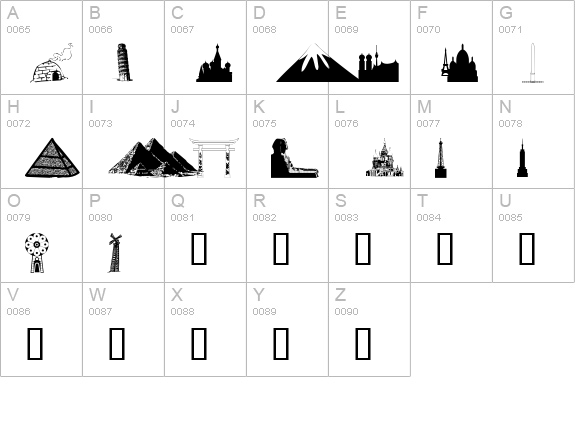 wmarchitect1 uppercase A-Z preview