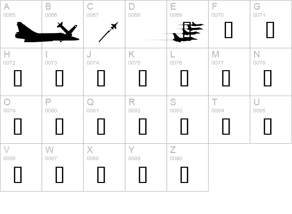 wmmilitary1 uppercase A-Z preview