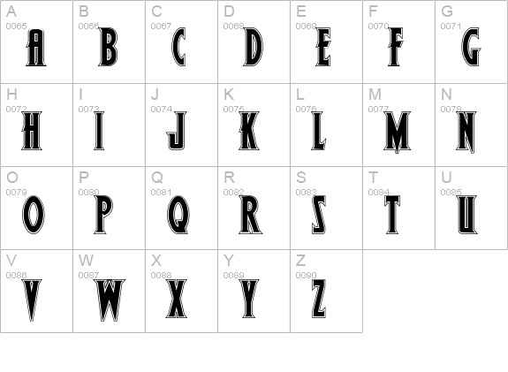 Wolf's Bane Bold Pro uppercase A-Z preview