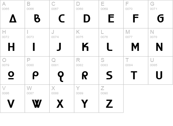 World of Water uppercase A-Z preview