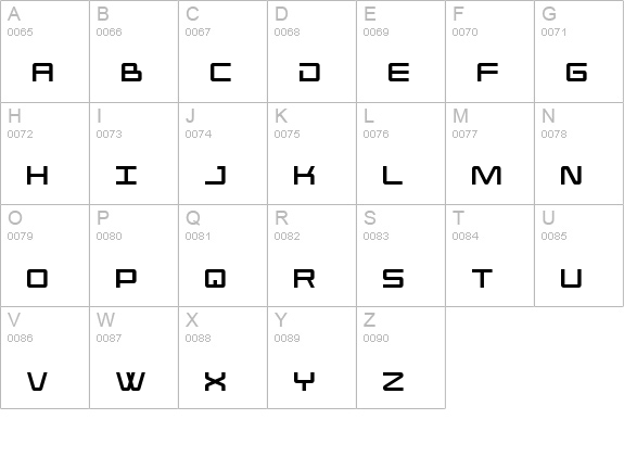 Wormbox Rounded uppercase A-Z preview