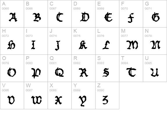 Worn ManuscriptRough uppercase A-Z preview