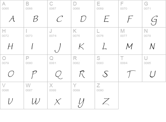 Worstveld Sling Oblique uppercase A-Z preview