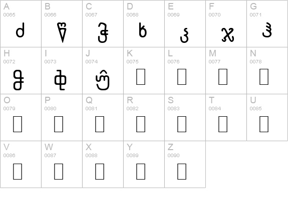 WP CyrillicB uppercase A-Z preview