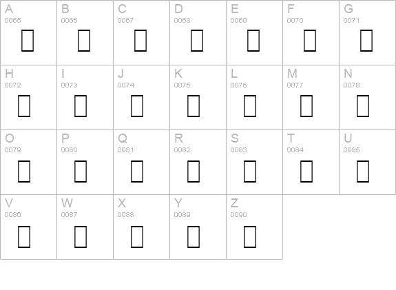 WP MathExtendedB uppercase A-Z preview