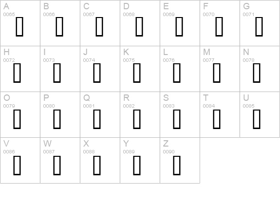 Writers bold uppercase A-Z preview