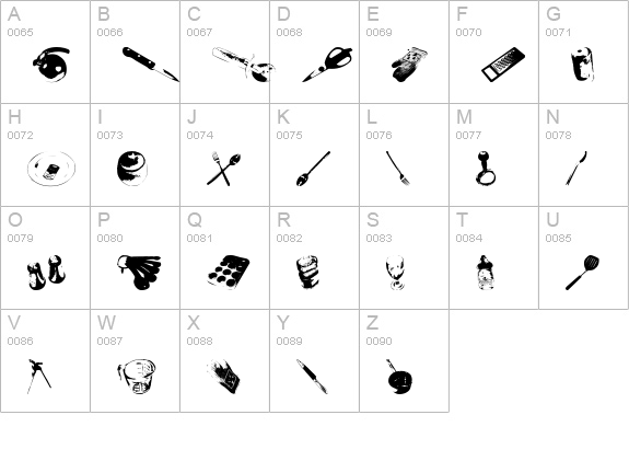 WutsCookin uppercase A-Z preview