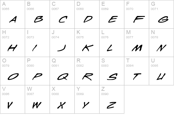 Wyld Stallyns Extended uppercase A-Z preview