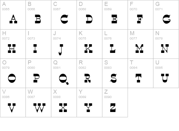 WyomingSpaghetti Bold uppercase A-Z preview