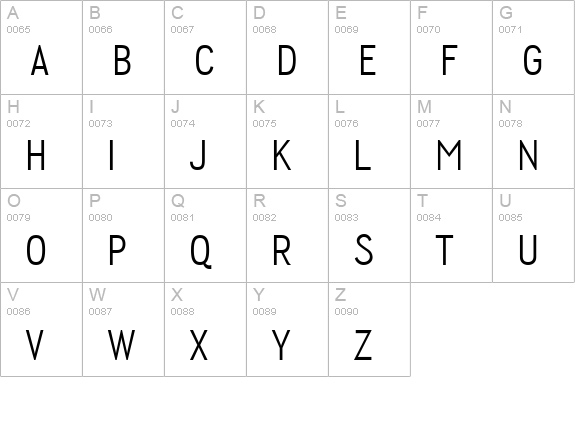 Wyvern uppercase A-Z preview