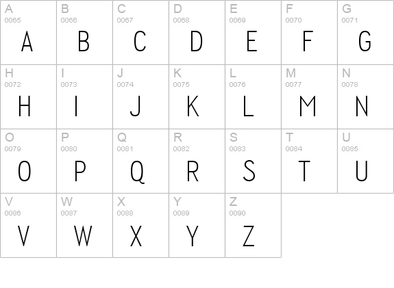 Wyvern Lt uppercase A-Z preview